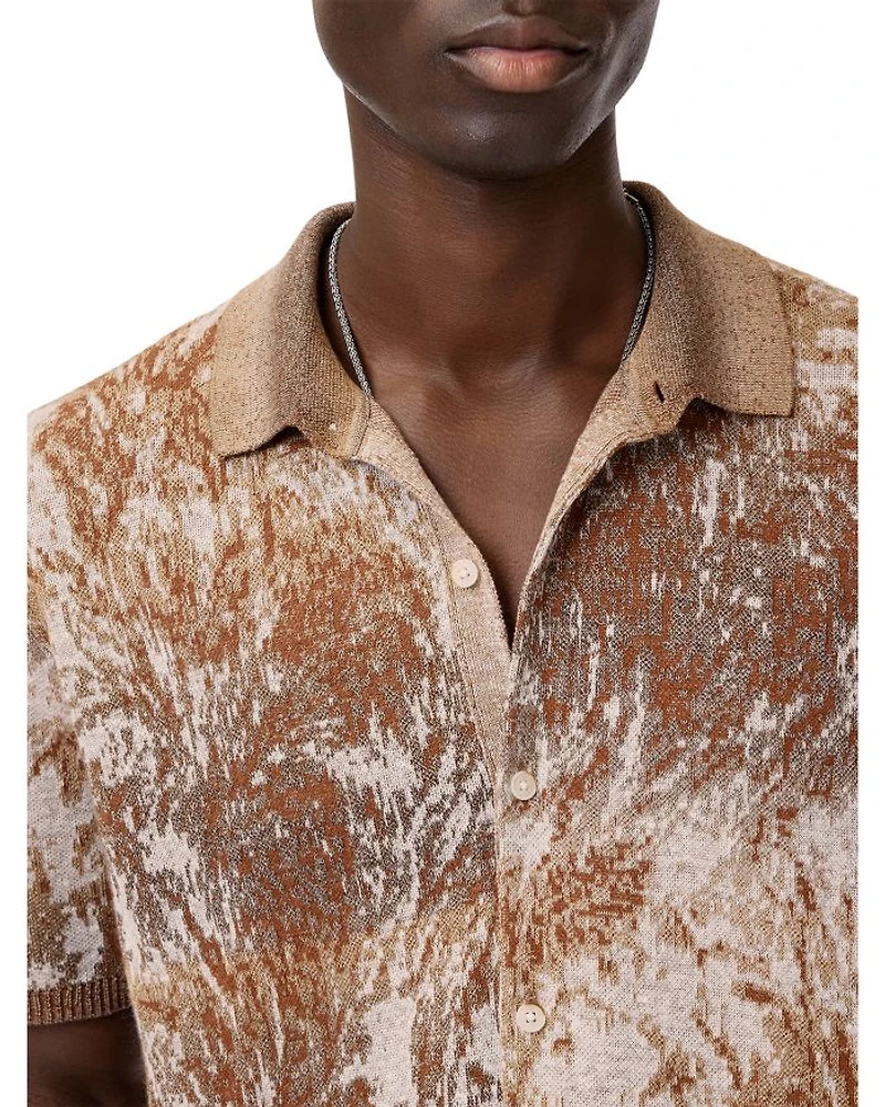 Demonte Regular Fit Short Sleeve Linen Shirt