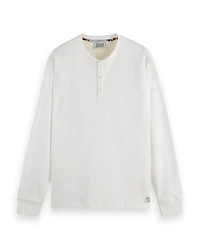 Slub Relaxed Fit Henley Tee