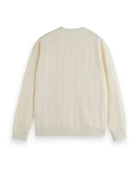 Jacquard Regular Fit Terry Sweatshirt