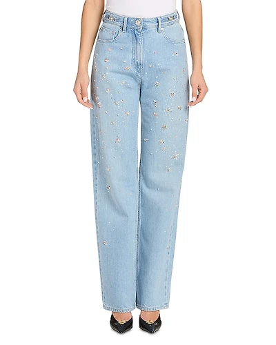 Versace Embroidery Stone Jeans