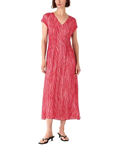 Petite Zebra Midi Dress