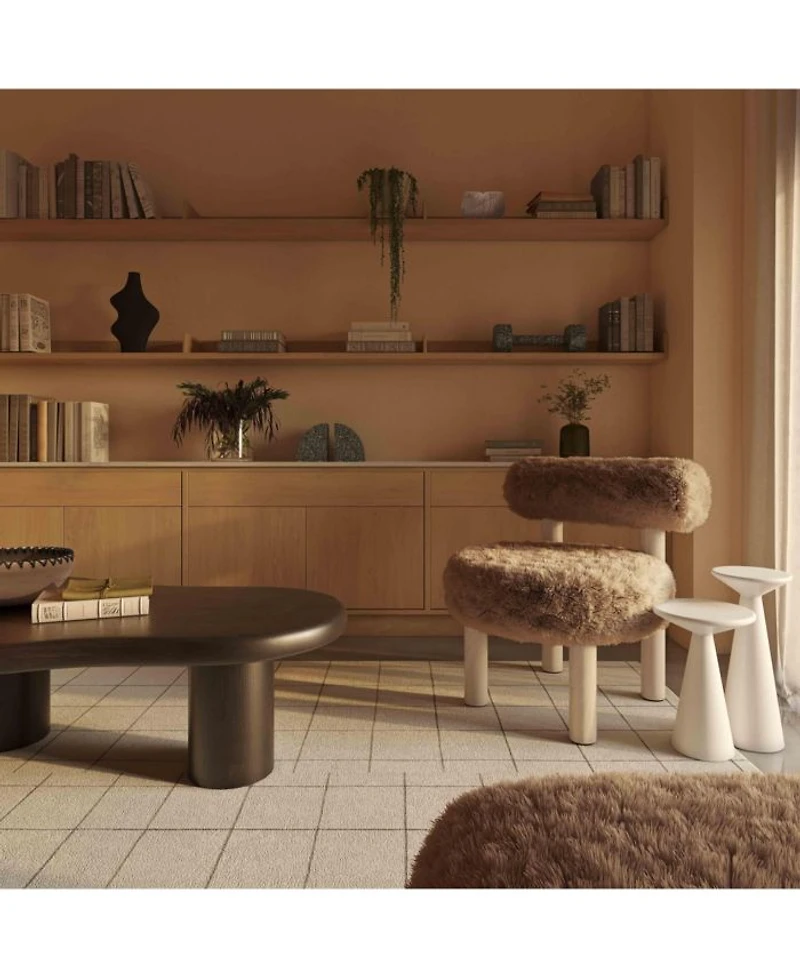 Carmel Faux Shearling Accent Chair