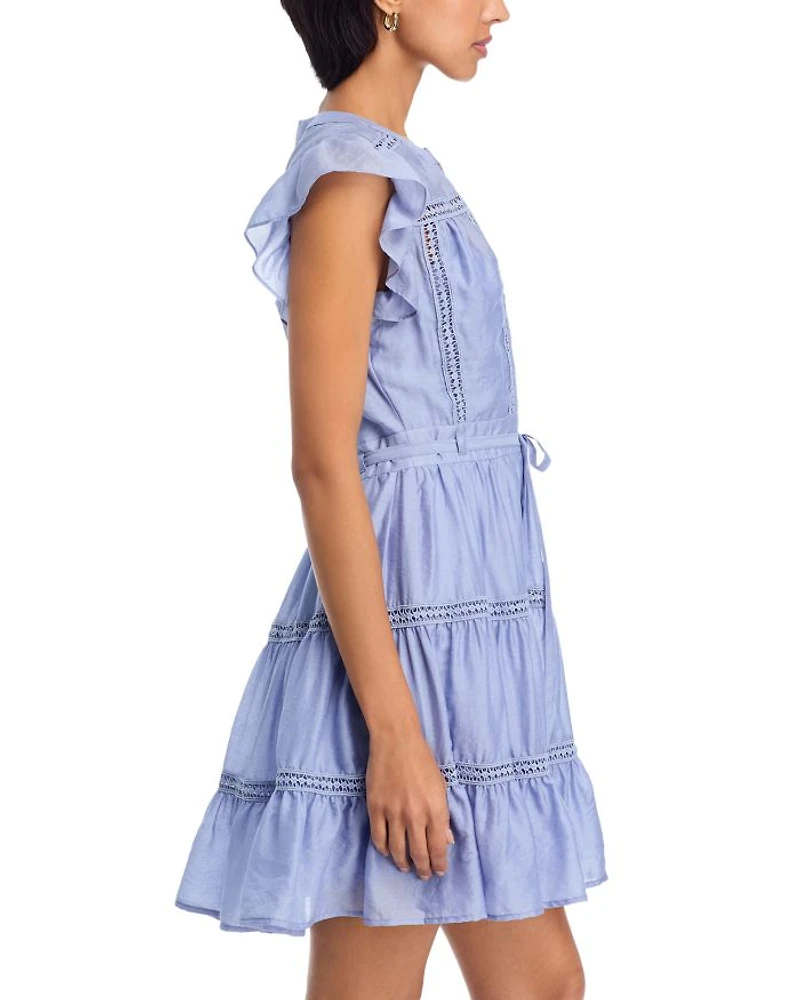 Ric Rac Flutter Sleeve Mini Dress - Exclusive