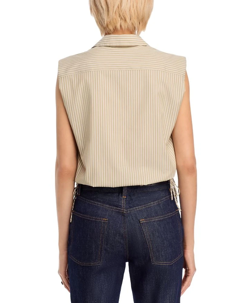 Fiona Striped Sleeveless Tee
