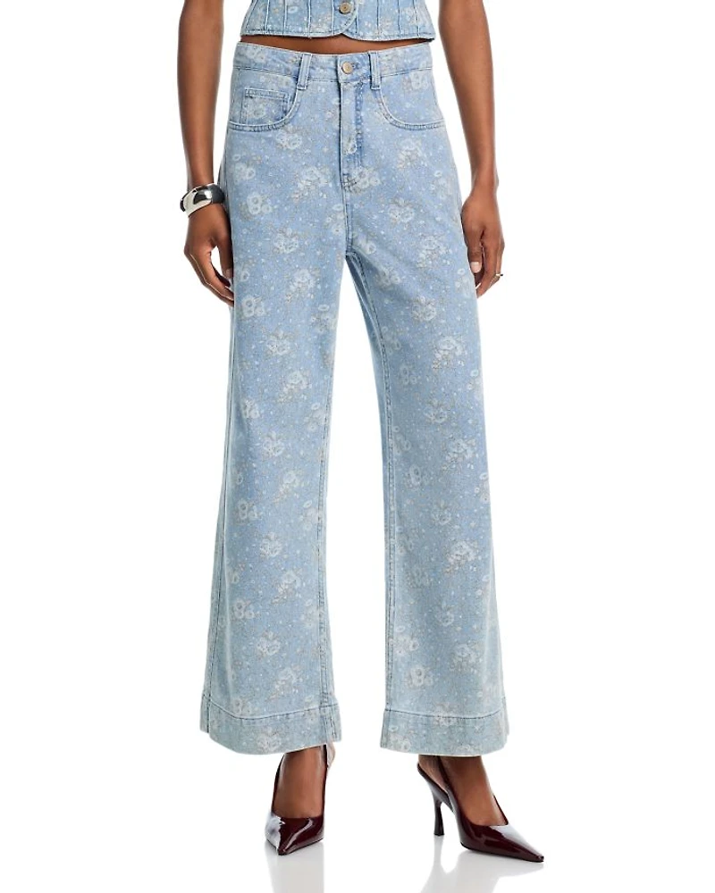 Petite Bouquet High Rise Jeans Cornflower Multi
