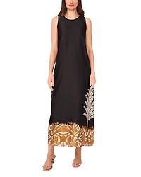Vince Camuto Border Print Maxi Dress