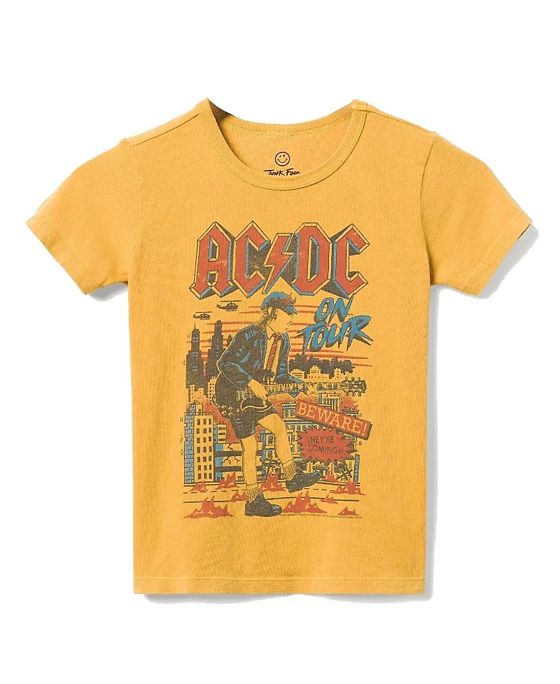 Junk Food Clothing Unisex Ac/Dc Beware Tee - Little Kid, Big Kid