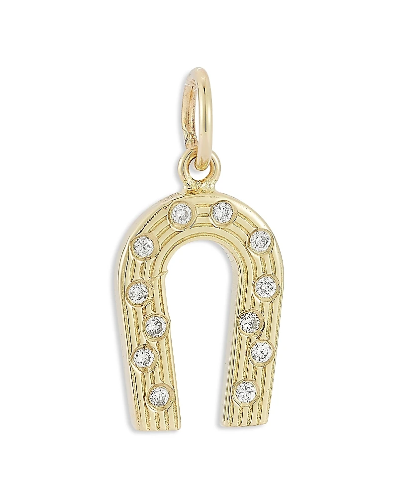 Bloomingdale's Fine Collection Diamond Horseshoe Pendant