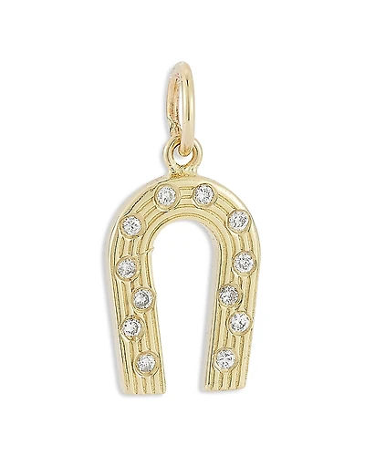Bloomingdale's Fine Collection Diamond Horseshoe Pendant