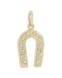 Bloomingdale's Fine Collection Diamond Horseshoe Pendant