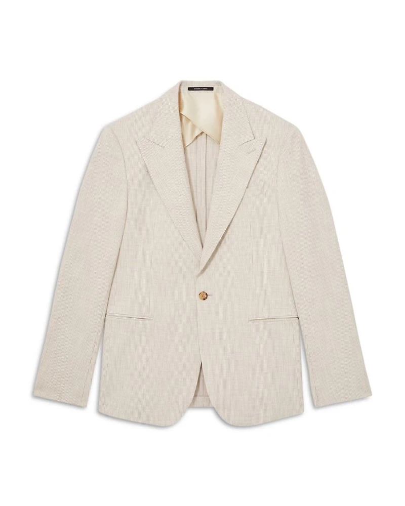 Kai Pinstripe Slim Fit Suit Jacket