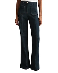 Reiss Sakura High Rise Flare Jeans
