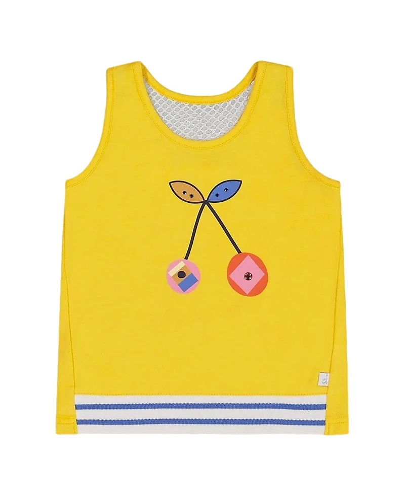 Deux par Girls' Organic Cotton Cherries Tank Top - Big Kid