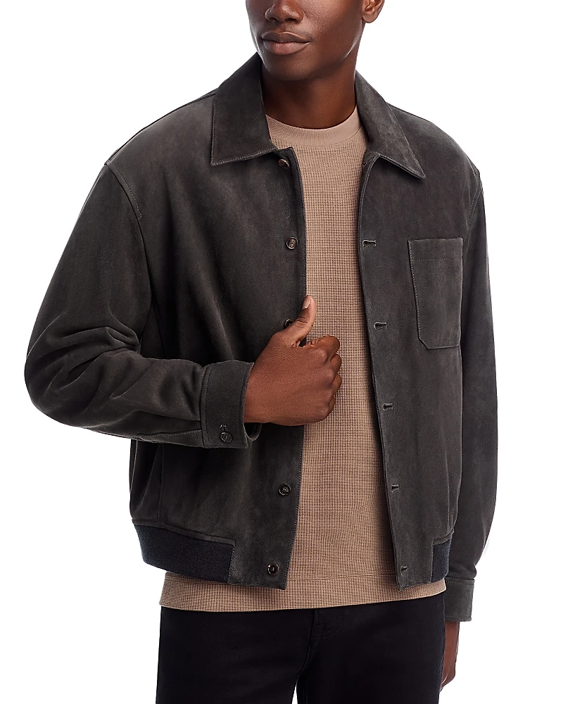 Frame Suede Bomber Jacket