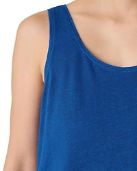 Scoop Neck Linen Tank Top