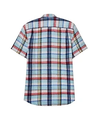 Morgan Plaid Linen Short Sleeve Shirt