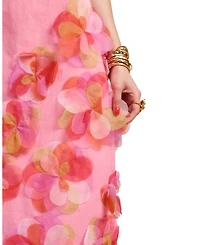 Origami Dress with Organza Flowers