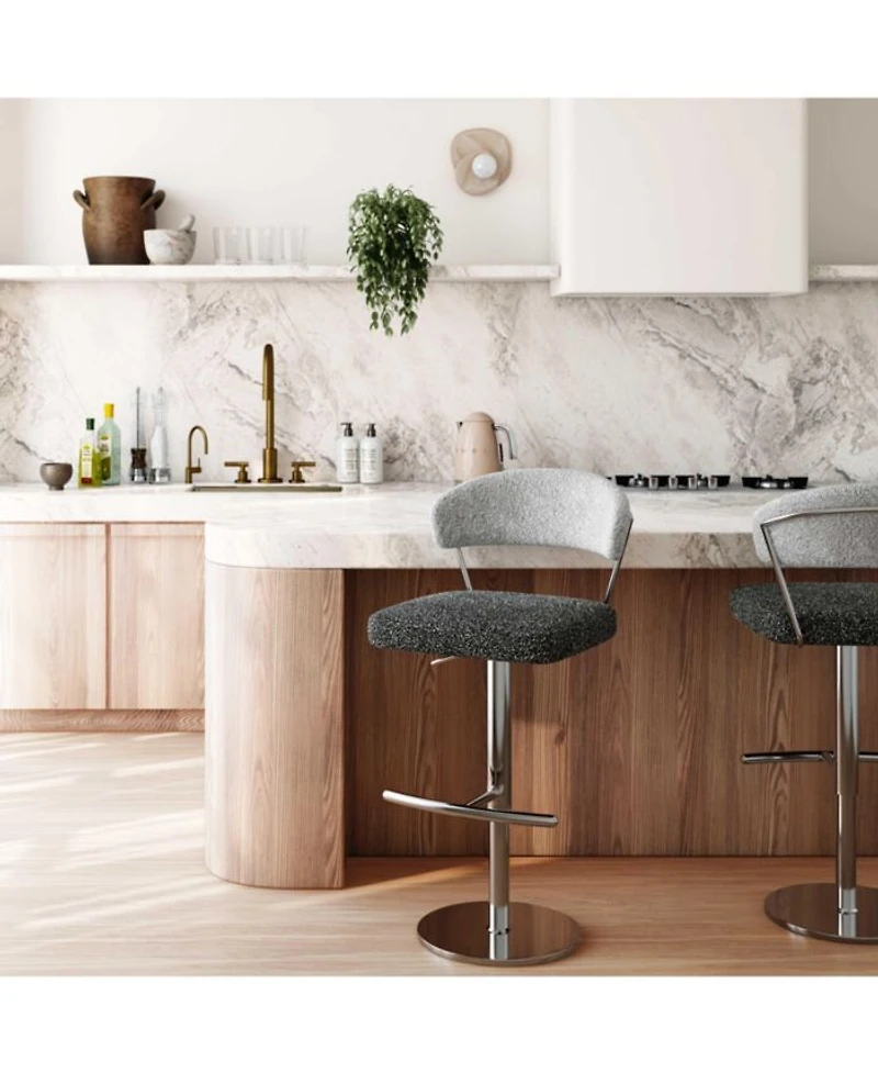 Cosmo Boucle Adjustable Stool