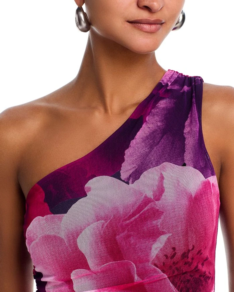 Floral Mesh Top