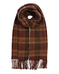 Wool & Cashmere Plaid Scarf
