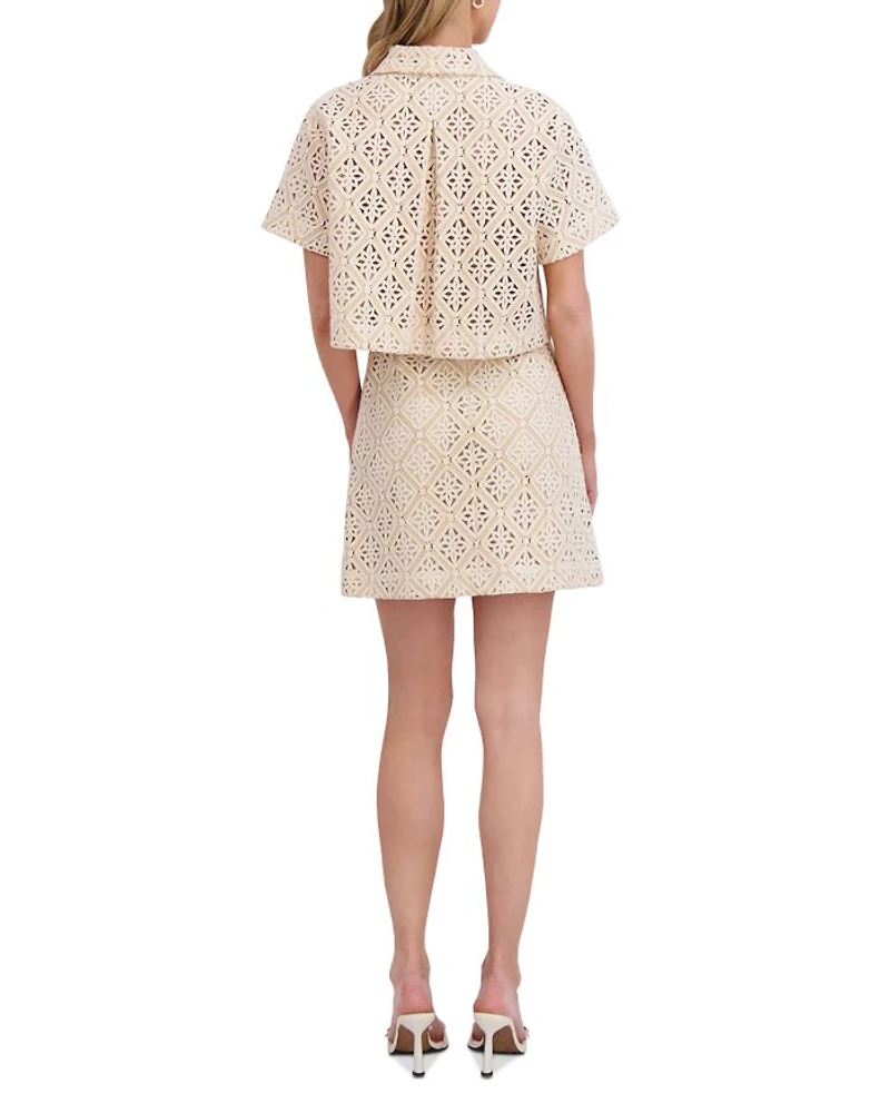 Button Down Cropped Shirt