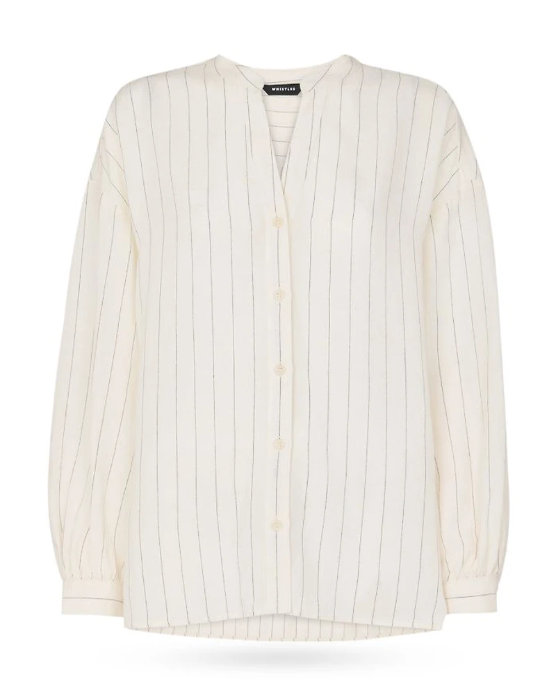 Stripe Long Sleeve Blouse