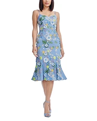 Dress the Population Allona Floral Applique