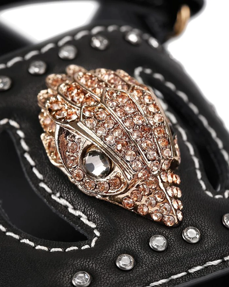 Women's Eagle Studded Cutout Sandals