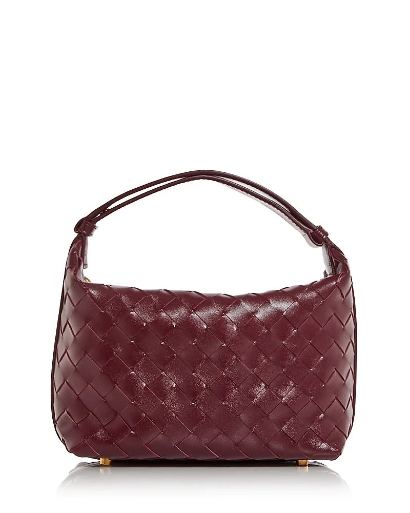 Bottega Veneta Mini Wallace Intrecciato Leather Top Handle Bag