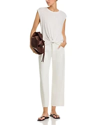 Knotted Hem Muscle Tee