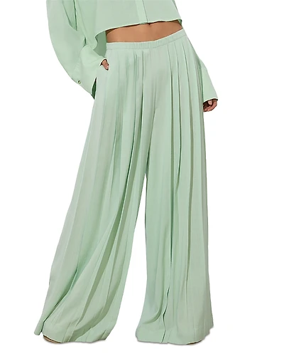 Alice and Olivia Jenna Pleated Wide Leg Pants