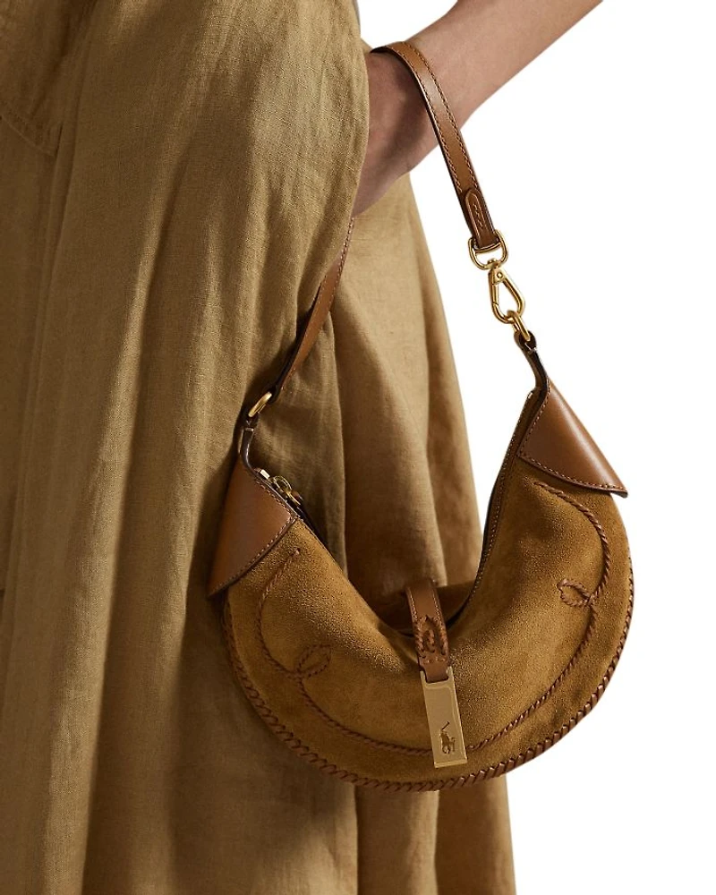 Polo ID Suede Western Mini Shoulder Bag