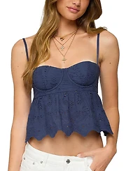 Edikted Emme Eyelet Corset Top