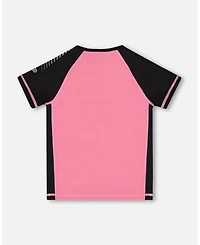 Girls' Printed Short Sleeve Athletic T-shirt