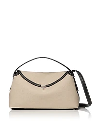 Toteme T-Lock Canvas Convertible Top Handle Bag