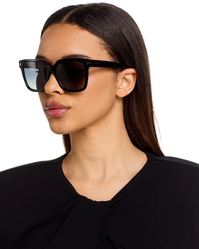 Selby Polarized Square Sunglasses, 54mm