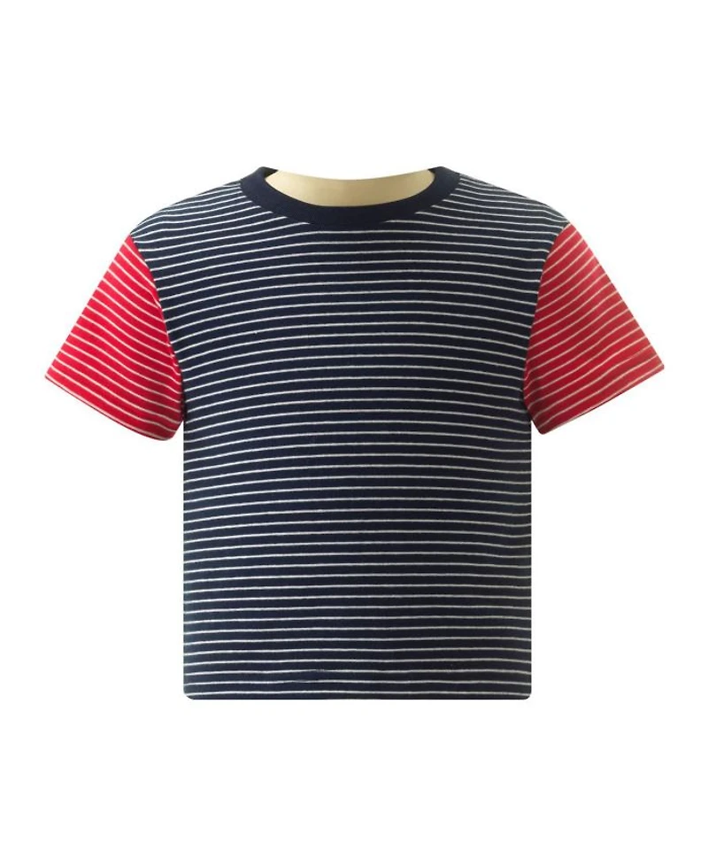 Boys' Stripe Jersey Top and Short Set - Little Kid, Big Kid