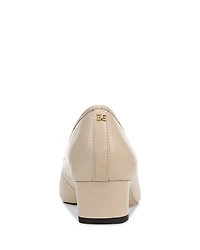 Women's Rinda Leather Kitten Heel Pumps