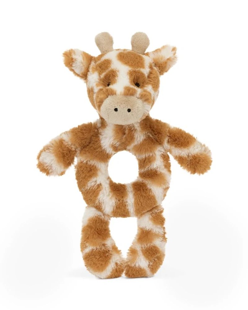 Bashful Giraffe Plush Ring Rattle - Ages 0+