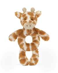 Jellycat Bashful Giraffe Plush Ring Rattle - Ages 0+