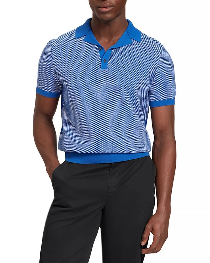 Gregry Textured Knit Polo Shirt