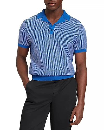 Gregry Textured Knit Polo Shirt