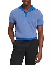 Gregry Textured Knit Polo Shirt