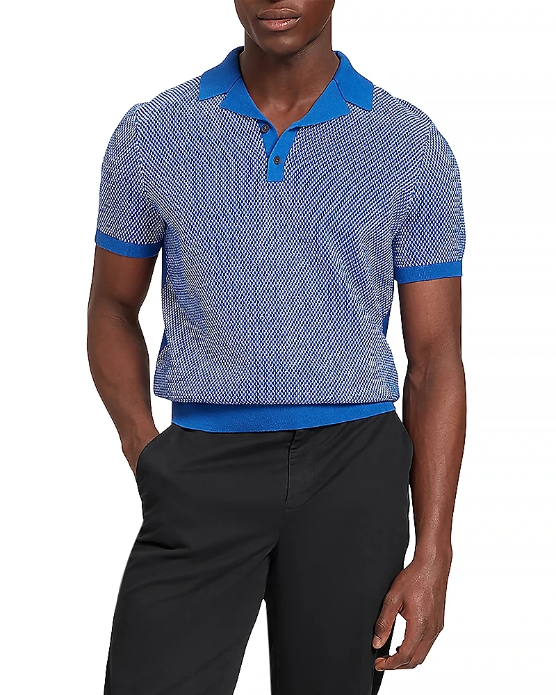 Ted Baker Gregry Textured Knit Polo Shirt