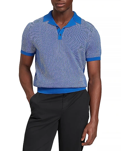 Ted Baker Gregry Textured Knit Polo Shirt
