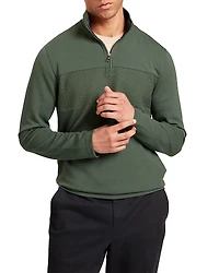 Ted Baker Simonea Textured Panel Half Zip Sweatshirt