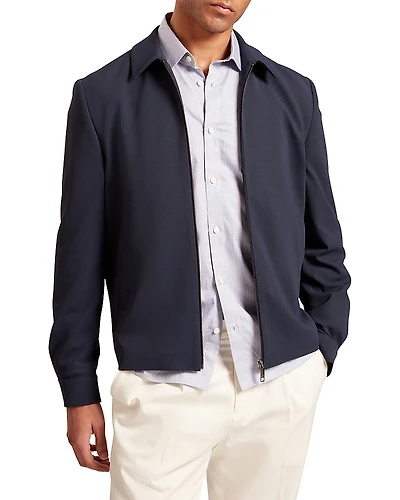 Ted Baker Cialdaj Woven Texture Harrington Jacket