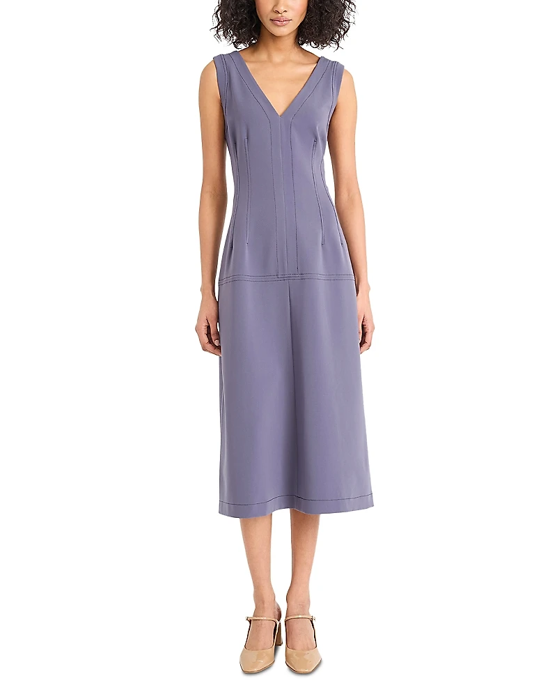 Luxely Drop Waist Midi Dress