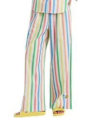 Chinti & Parker Women's Linen-Cotton Snoopy Stripe Trousers