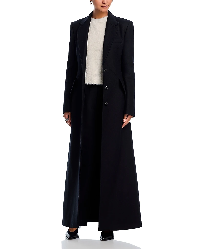 Helmut Lang Apex Sculpted Wool Blend Coat
